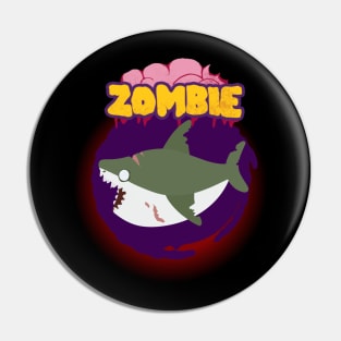 Zombie Shark Pin