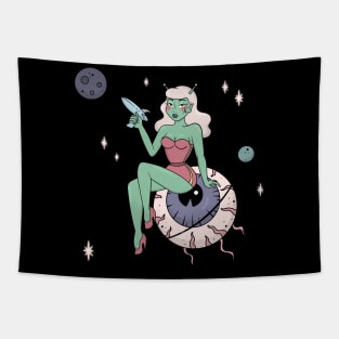 SPACE BABE Tapestry