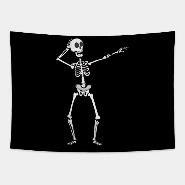 Sprinkler Dance Skeleton Tapestry by DANPUBLIC