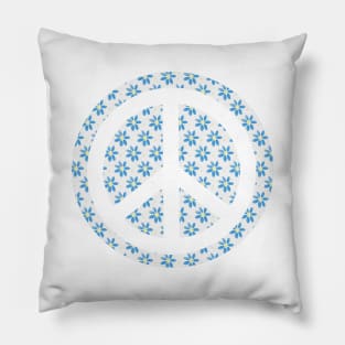 PEACE Sign For Flower Children Pillow