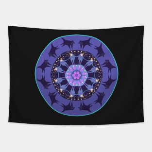 Wolf Mother Mandala Tapestry