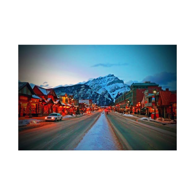 Banff Avenue Alberta Canadian Rockies Canada by AndyEvansPhotos