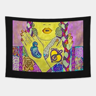 Mexican neon model no. 1 Tapestry