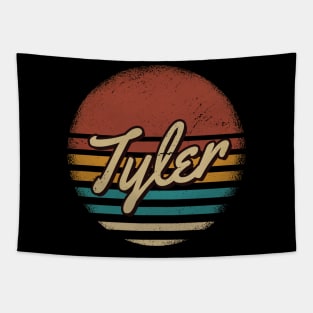 Tyler Vintage Text Tapestry