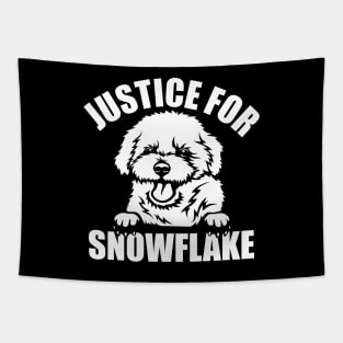 Justice For Ted Cruz's Poodle Snowflake Tapestry