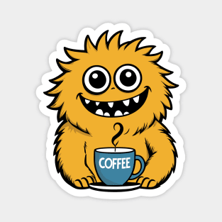 Happy Monster Coffee Magnet