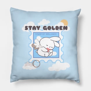 Positivity and Brilliance, Stamped with Loppi Tokki's Charm! Pillow