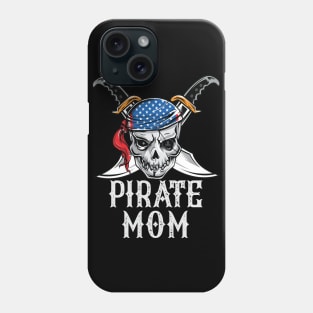 Pirate Mom Skull Jolly Roger Halloween Costume Phone Case