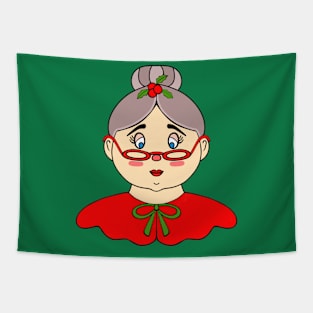 MRS Santa Claus Merry Christmas Tapestry