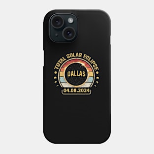 Dallas Texas Tx Total Solar Eclipse 2024 Totality Phone Case