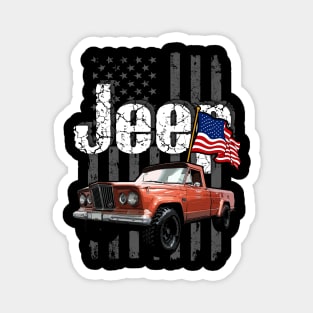 FSJ Gladiator Truck Jeepcar JEEP Flag Magnet