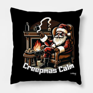 Snug Sipper Santa by the Fire - A Xmas December Claus Pillow