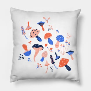 Mixed Mushrooms & Wild Fungi Pillow