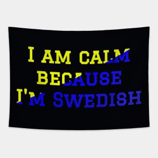 Swedish Joke Statement about Swedish People Tapestry