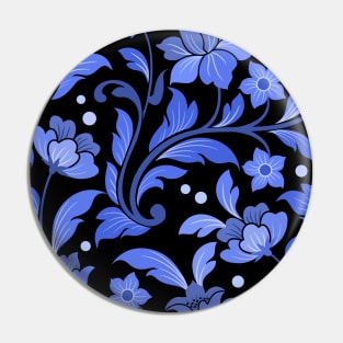 Cute Blue Color flower design pattern Pin