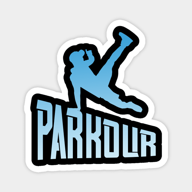 Parkour Freerunner Free Run Athlete Magnet by Foxxy Merch