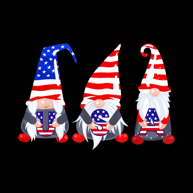 4th Of July 2020 Gnomes Shirt Funny American USA Patriotic by Haley Tokey