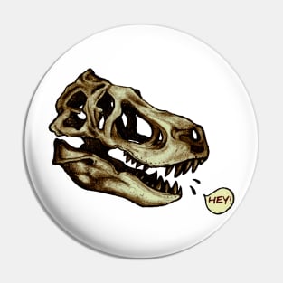 Offended t-rex Pin