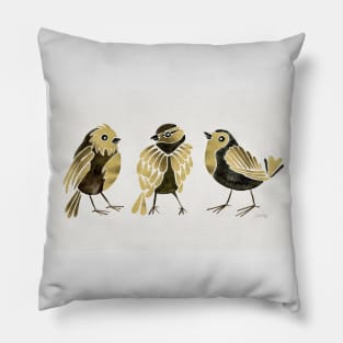 finches gold Pillow