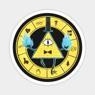 Bill Cipher - Gravity Falls (Dark background) Magnet