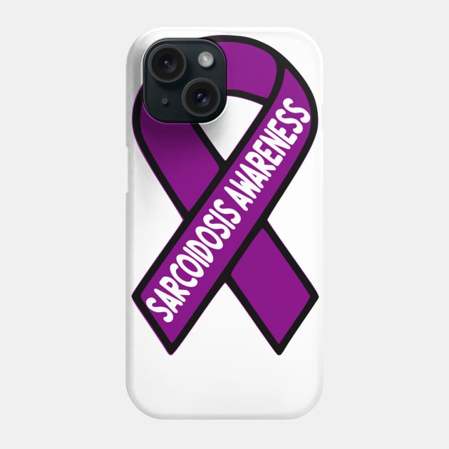 Sarcoidosis Awareness/Ribbon Phone Case by Cargoprints