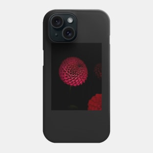 The Round Red Dahlia Phone Case