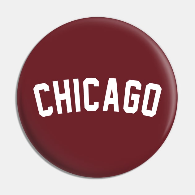 Chicago White Pin by Aspita