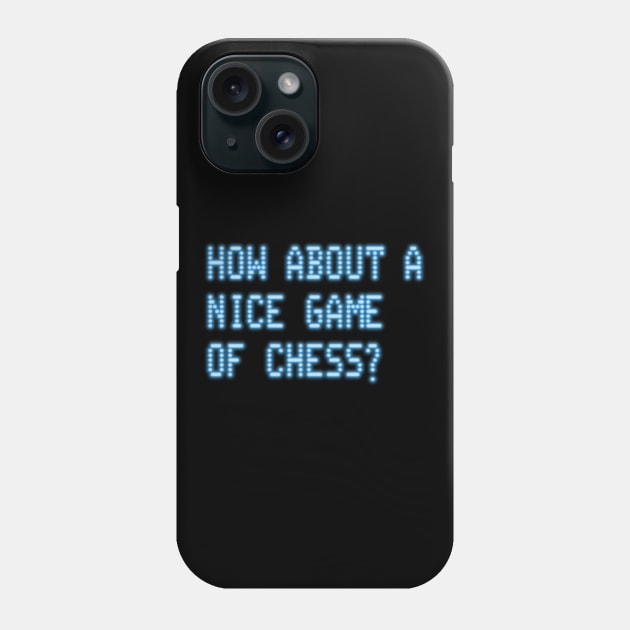 War Games – Nice Game of Chess (Stacked Layout) Phone Case by GraphicGibbon