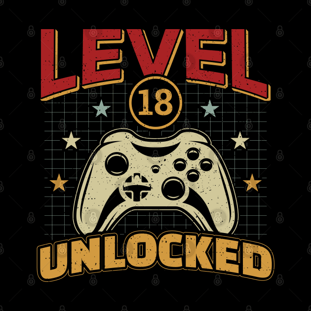 18th Birthday Level 18 Unlocked Video Gamer by aneisha