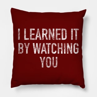 I Learned It By Watching You Pillow