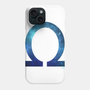 Omega space letter concept Phone Case