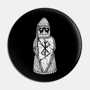 Savage Warrior: Lewis Chessmen Berserker Design Pin