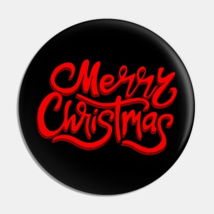 Merry Christmas lettering for gifts Pin