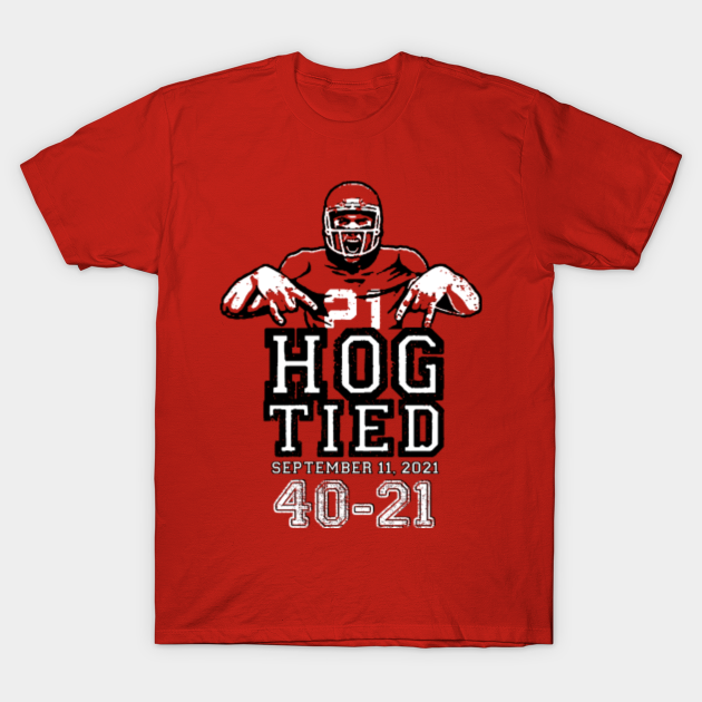 Disover TEXAS HOG TIED - Arkansas Razorbacks - T-Shirt