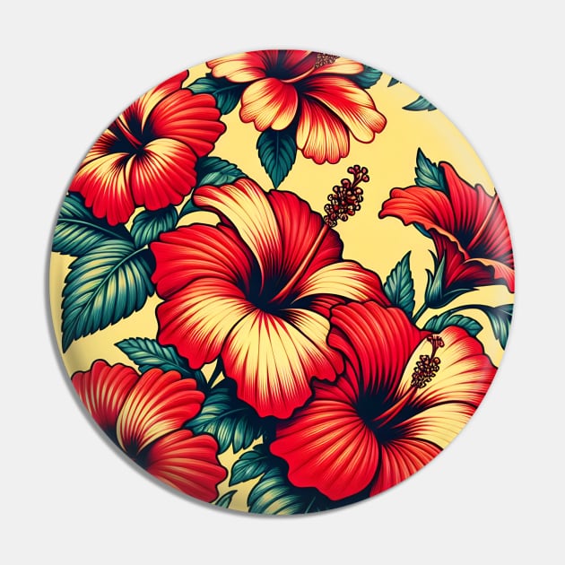 Hibiscus Pin by Jenni Arts