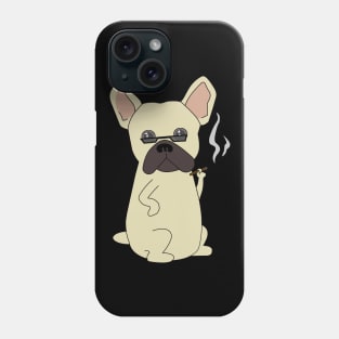 Cool French Bulldog Cigar Phone Case