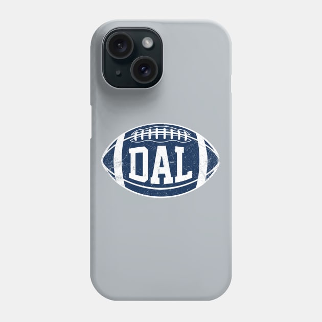 DAL Retro Football - Silver Phone Case by KFig21