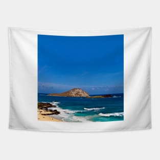 Manana Island, Waimanalo, Hawaii Oahu Tapestry