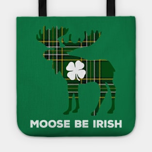 Moose Be Irish Funny St. Patrick's Day Shamrock Tote