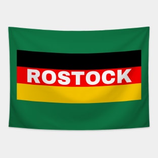 Rostock City in German Flag Tapestry