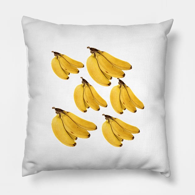 Banana Pattern Harvest Field Product Vintage Since Pillow by Flowering Away