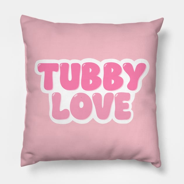 Tubby Love Pillow by Soupy Beans