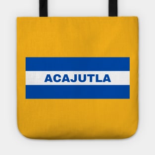 Acajutla City in El Salvador Flag Colors Tote