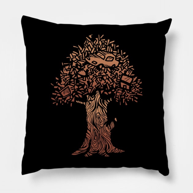 Save Our Forests Pillow by kurniawansart