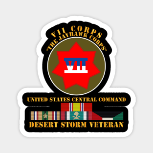 VII Corps - US Central Command - Desert Storm Veteran Magnet