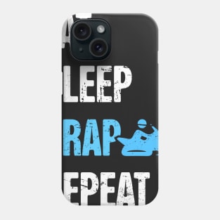 Eat, Sleep, Brap, Repeat - Funny Snowmobile Design Phone Case