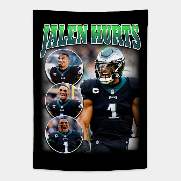 Jalen Hurts Bootleg Tee Vintage Tapestry by bmbg trian