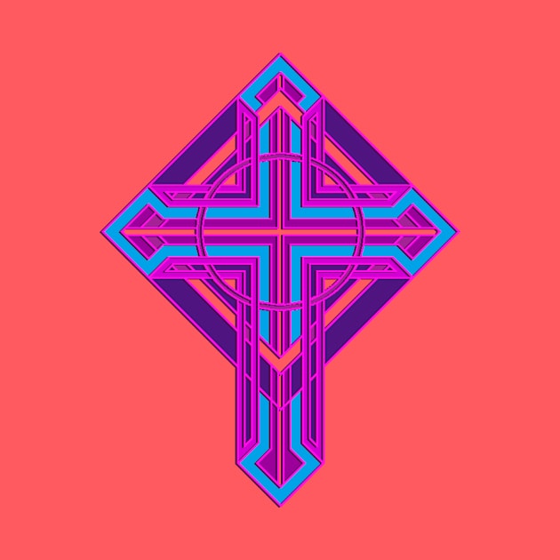 Colorful Cross by razorcitywriter