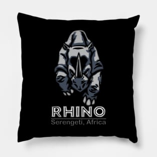 Rhino Serengeti Africa Pillow