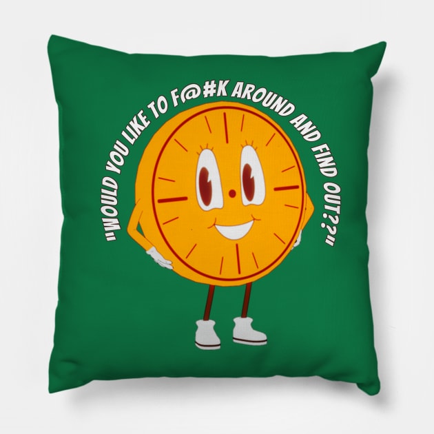 THE FIND OUT CLOCK! Pillow by ForAllNerds